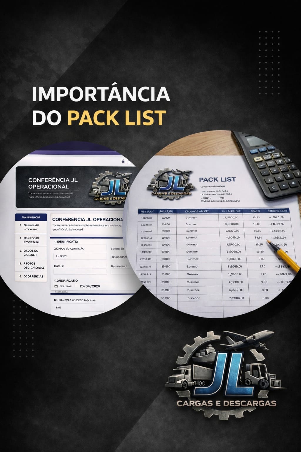 Profissional JL Cargas em operação